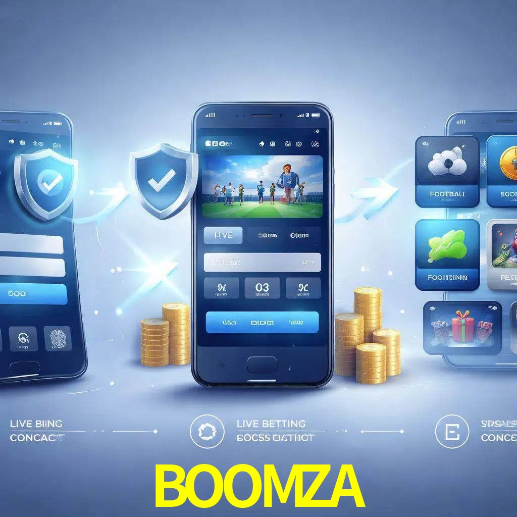 Pasos de acceso a la app BOOMZA en pantalla de teléfono móvil